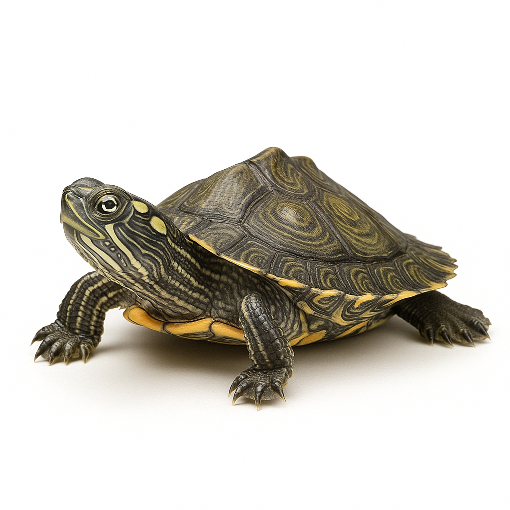 Ouachita Map Turtle Captive Bred Juvenile Aquatic Pet 1.5-2 Inch